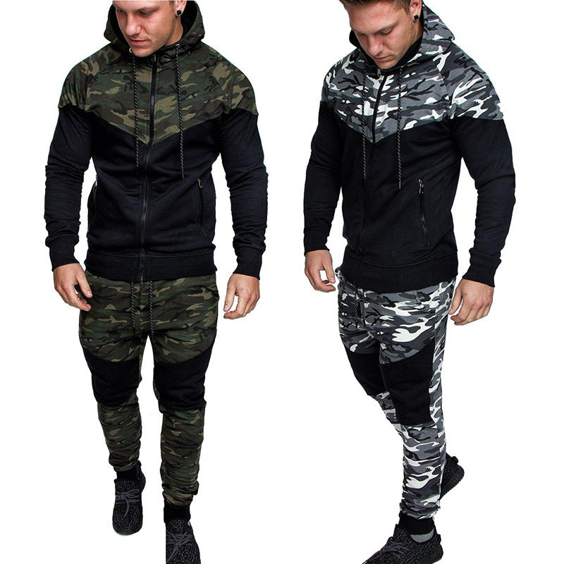 New hooded camouflage sweater