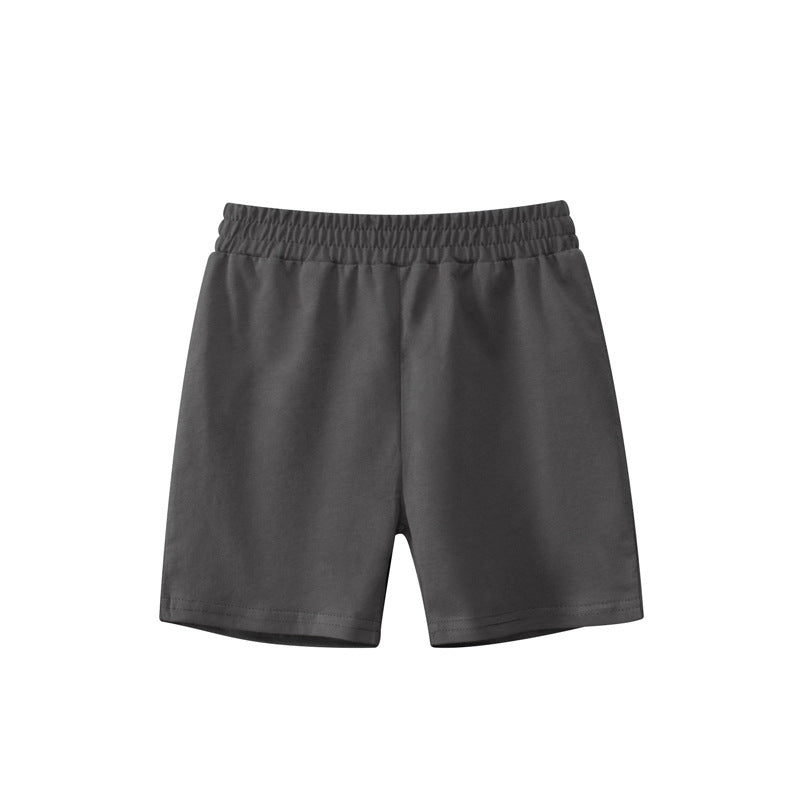 Solid Color Kids Capri Shorts