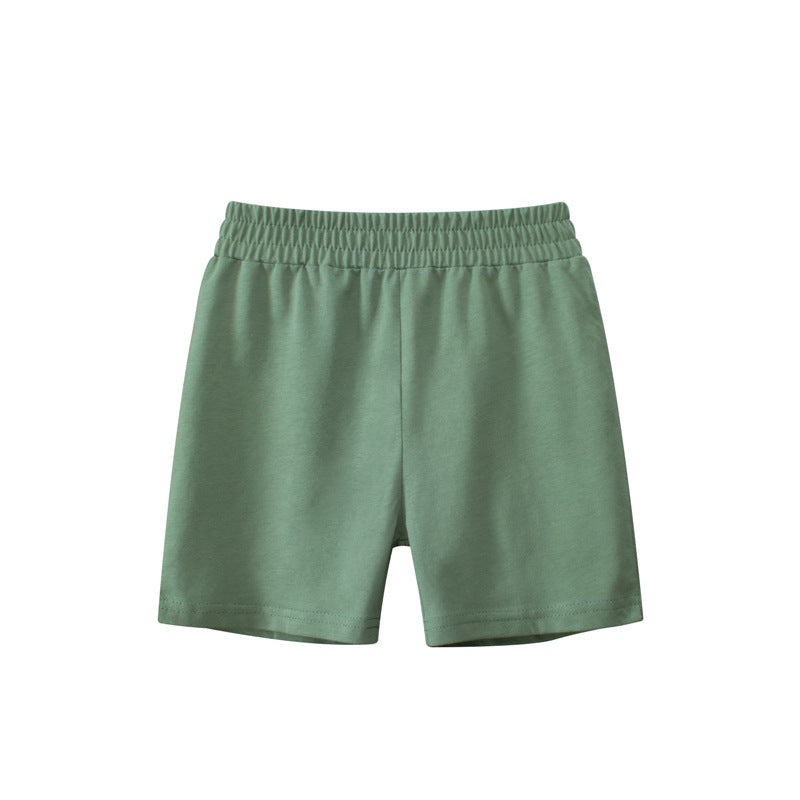 Solid Color Kids Capri Shorts