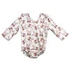 DH ODM Easter Bunny Bubble Long Sleeve Infant Toddler Leotard Baby Rompers Wholesale