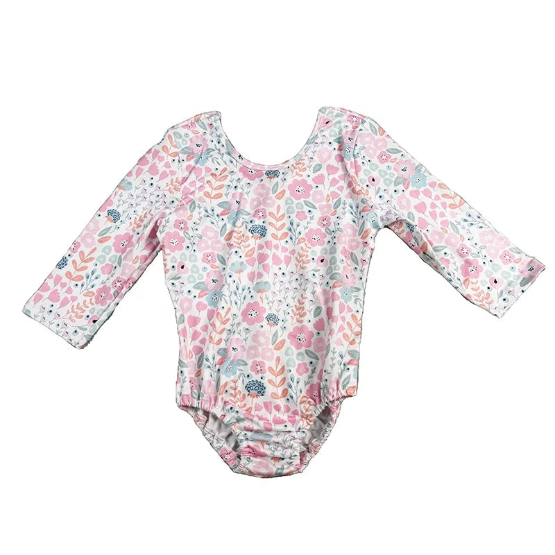 DH ODM Easter Bunny Bubble Long Sleeve Infant Toddler Leotard Baby Rompers Wholesale