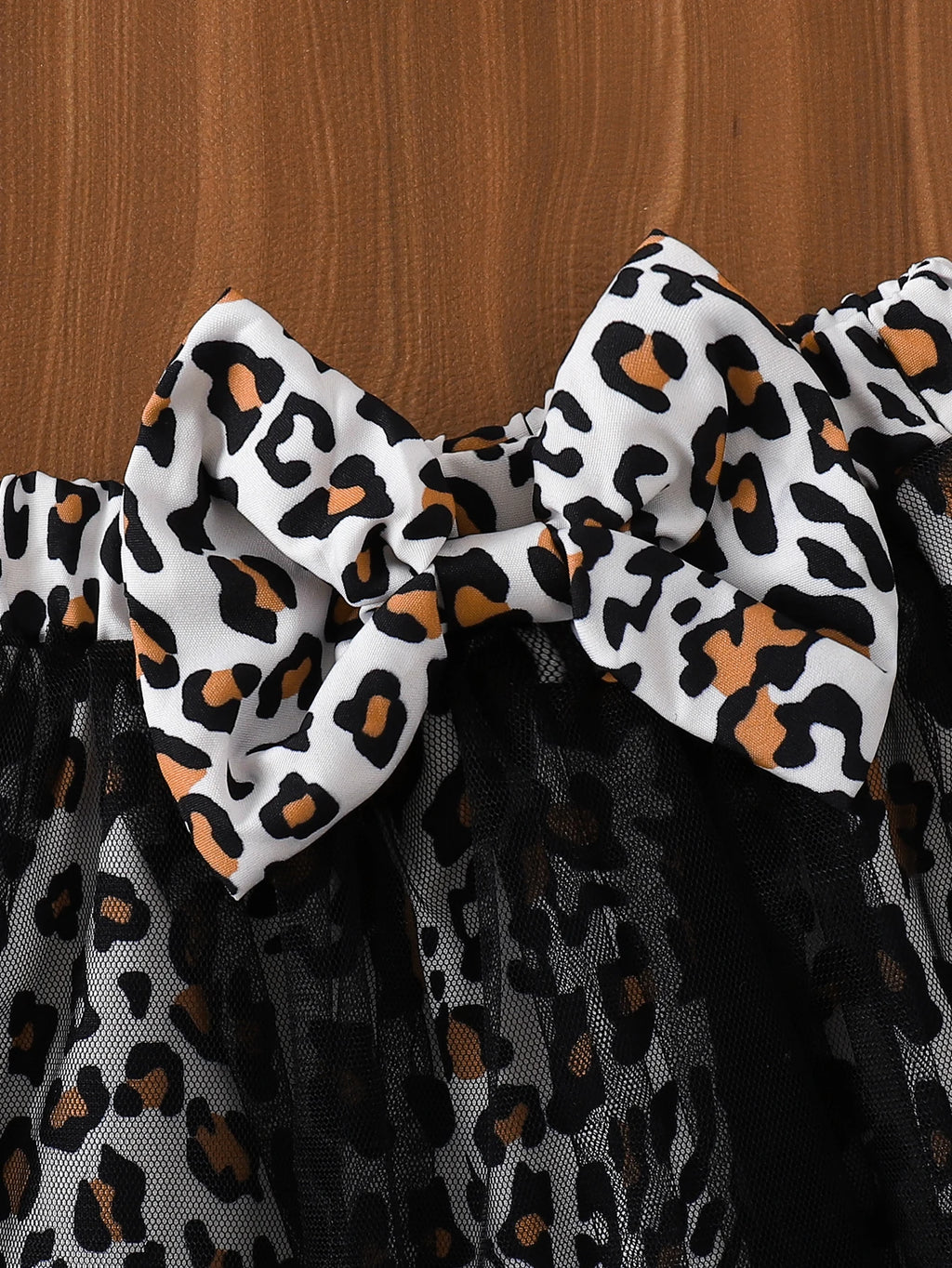 Newborn Baby Girl's outfits Mommy's Little Girls Long Sleeve Romper Tutu Skirt Headband 3pcs Outfits Sets Leopard