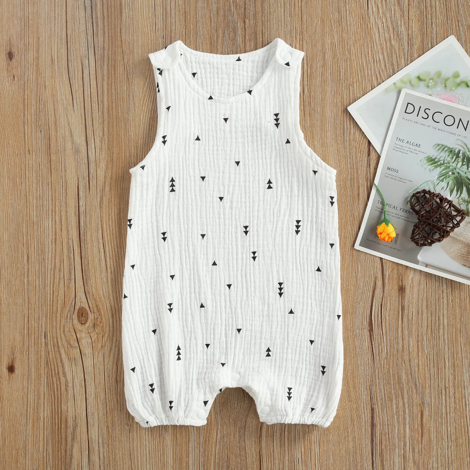 Newborn Infant Baby Boys Girls Rompers Jumpsuits Playsuits Cotton Linen Muslin Sleeveless Toddler Baby Summer Clothing