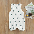 Newborn Infant Baby Boys Girls Rompers Jumpsuits Playsuits Cotton Linen Muslin Sleeveless Toddler Baby Summer Clothing