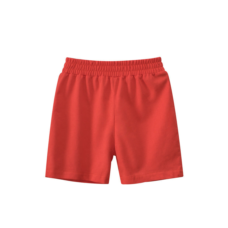 Solid Color Kids Capri Shorts