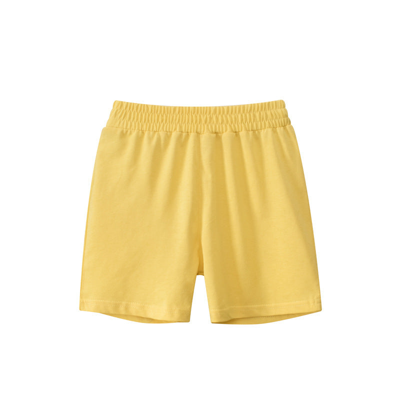 Solid Color Kids Capri Shorts