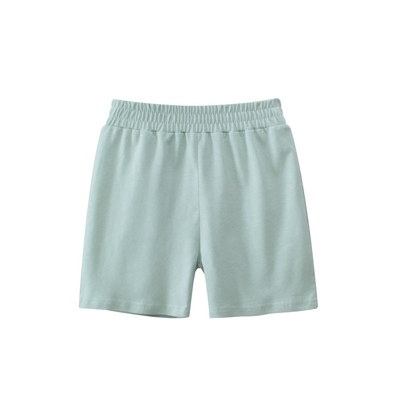 Solid Color Kids Capri Shorts