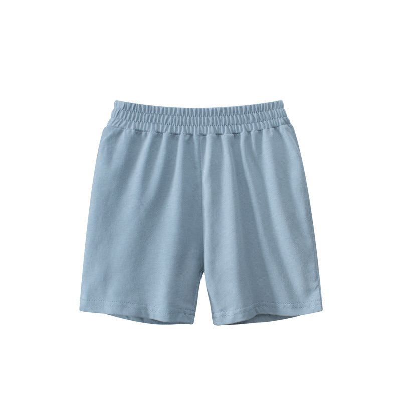 Solid Color Kids Capri Shorts