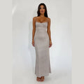 Slim-fit Fashion Slim-fit Shiny Suspenders Dress Women