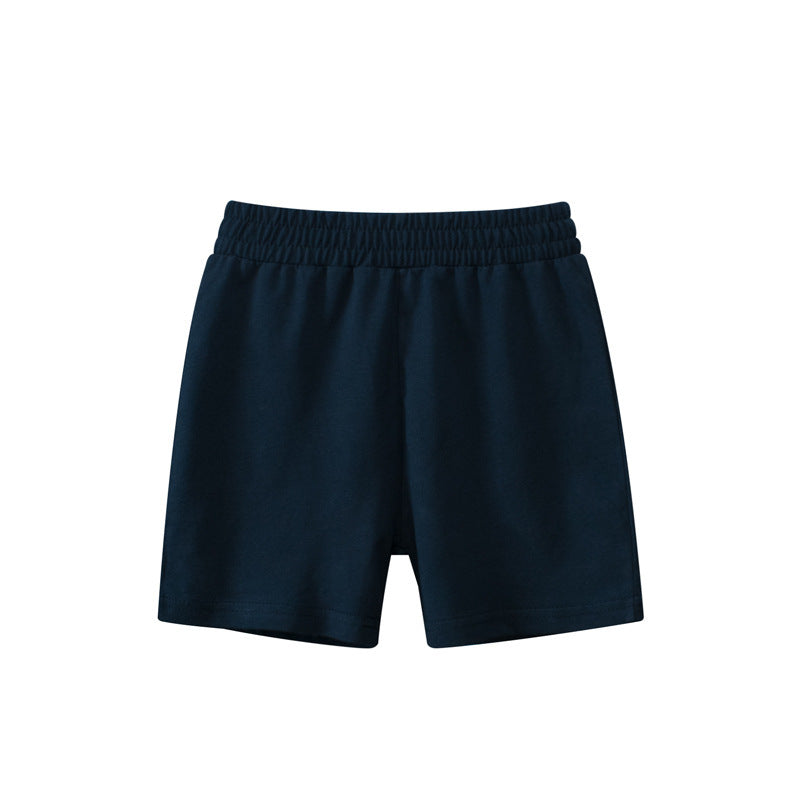 Solid Color Kids Capri Shorts